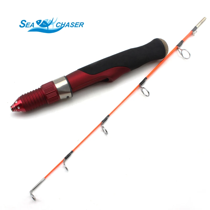 Высококачественная красная мини-удочка для подледной рыбалки карбоновая удочка