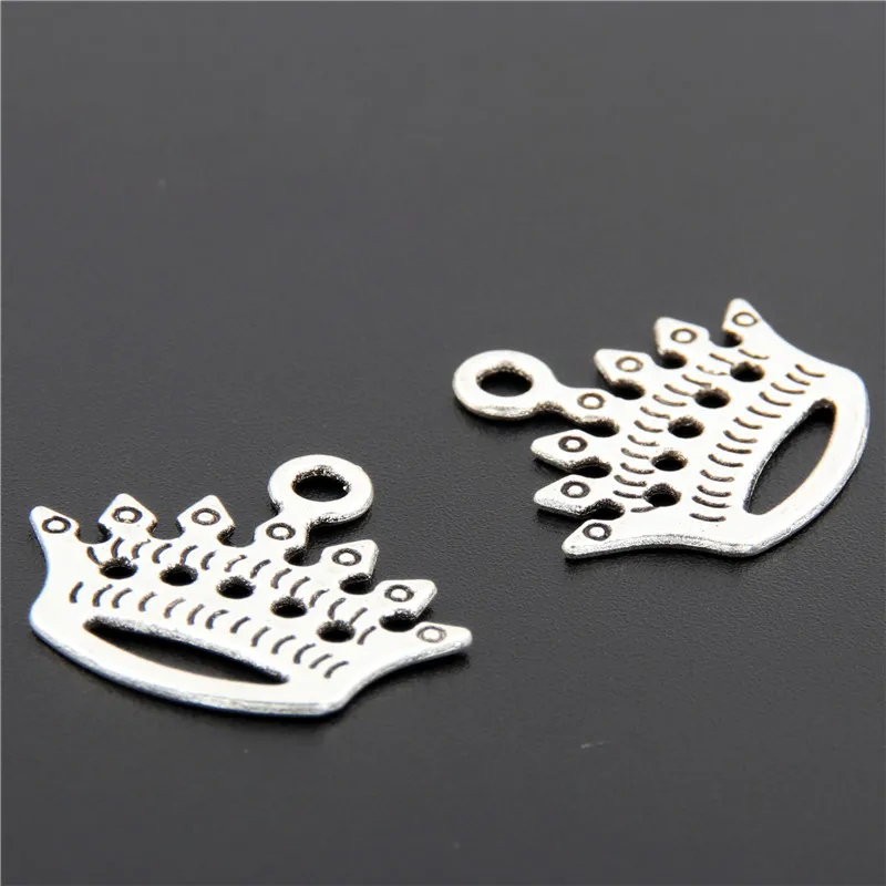 30 шт. подвески в виде короны из сплава серебряного цвета | Украшения и аксессуары