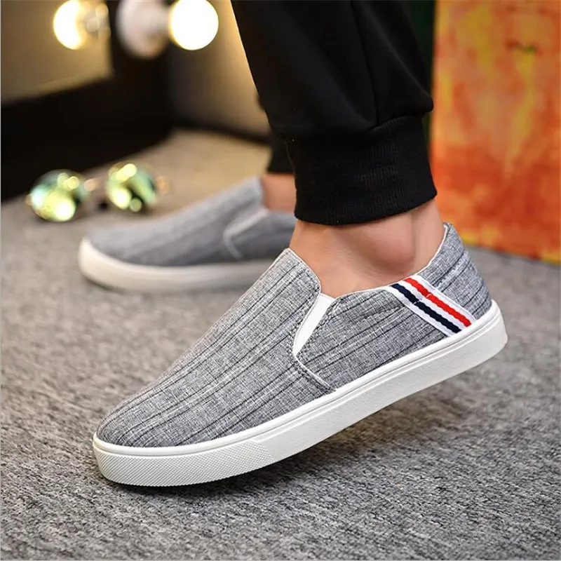 2018 new mens Casual Shoes canvas summer shoes for men slip on comfortable male Brand fashion flat Sneaker | Обувь