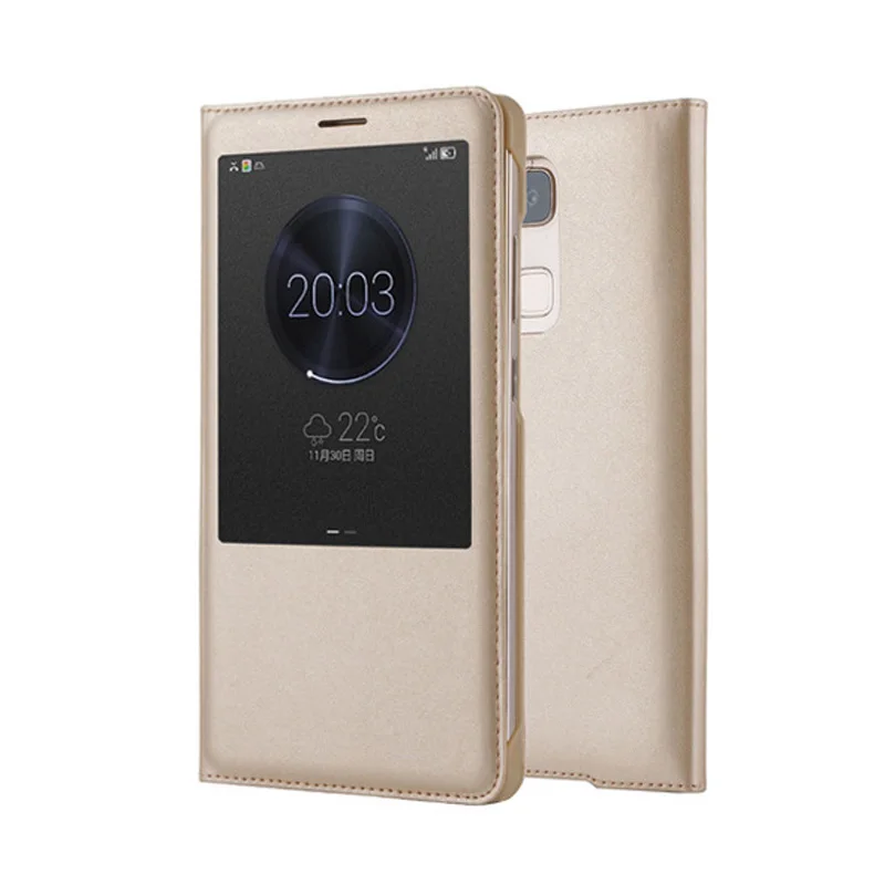 2018 Magnetic Cover for Huawei Mate 7 Case Original 100% From PU Leather Flip For 9 Window | Мобильные телефоны и