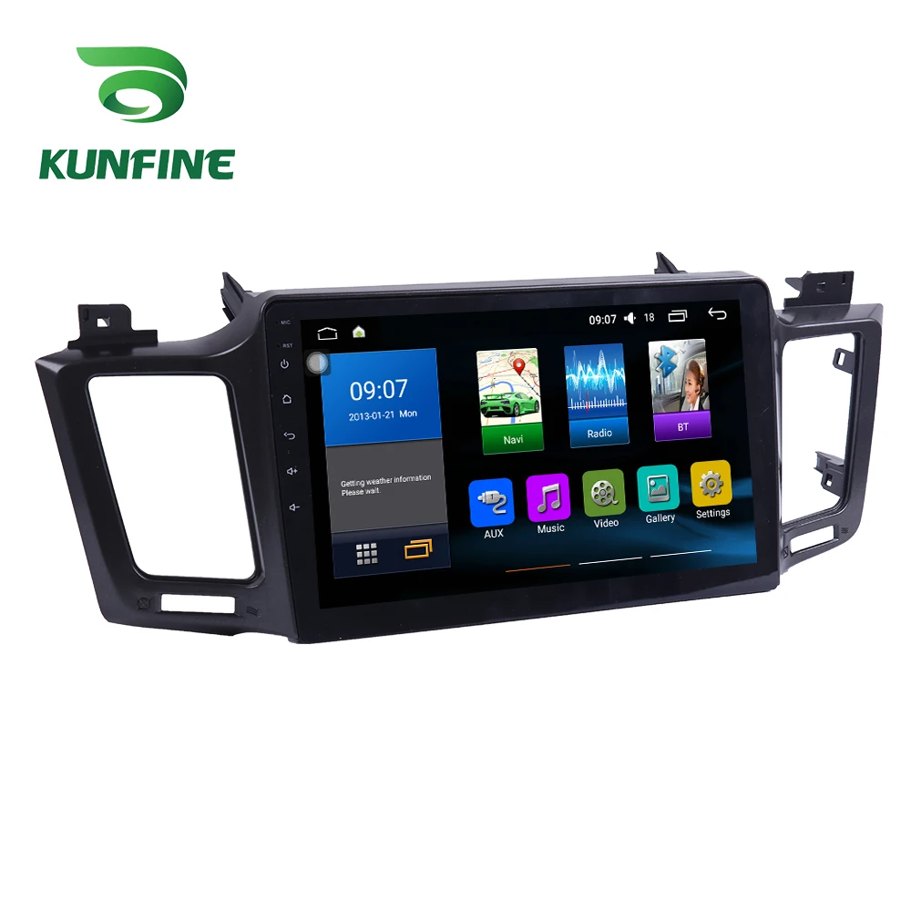Octa Core 1024*600 Android 7.1 Car DVD GPS Navigation Player Deckless Stereo For Toyota RAV4 2013-2015 Radio Headunit wifi | Автомобили и