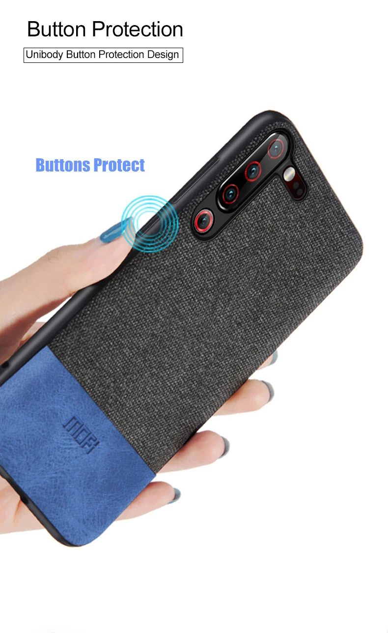 Для lenovo Z6 Pro Чехол, глобальная защитная задняя крышка, тканевая ткань, силиконовый чехол, coque MOFi, Z6 Pro чехол s