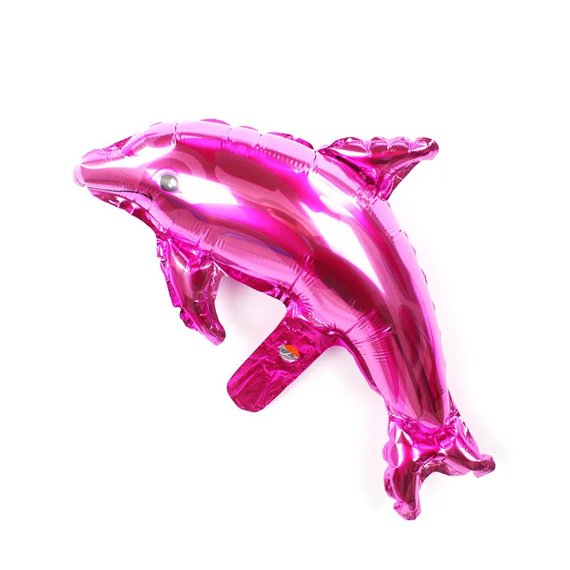 Mini Pink Dolphin STARLZMU 6 шт. 16 дюймов воздушные шарики в виде животных с днем рождения океан рыба Фольга шар День Рождения украшения Дети 1-й День рождения globos - Цвет: Mini Pink Dolphin