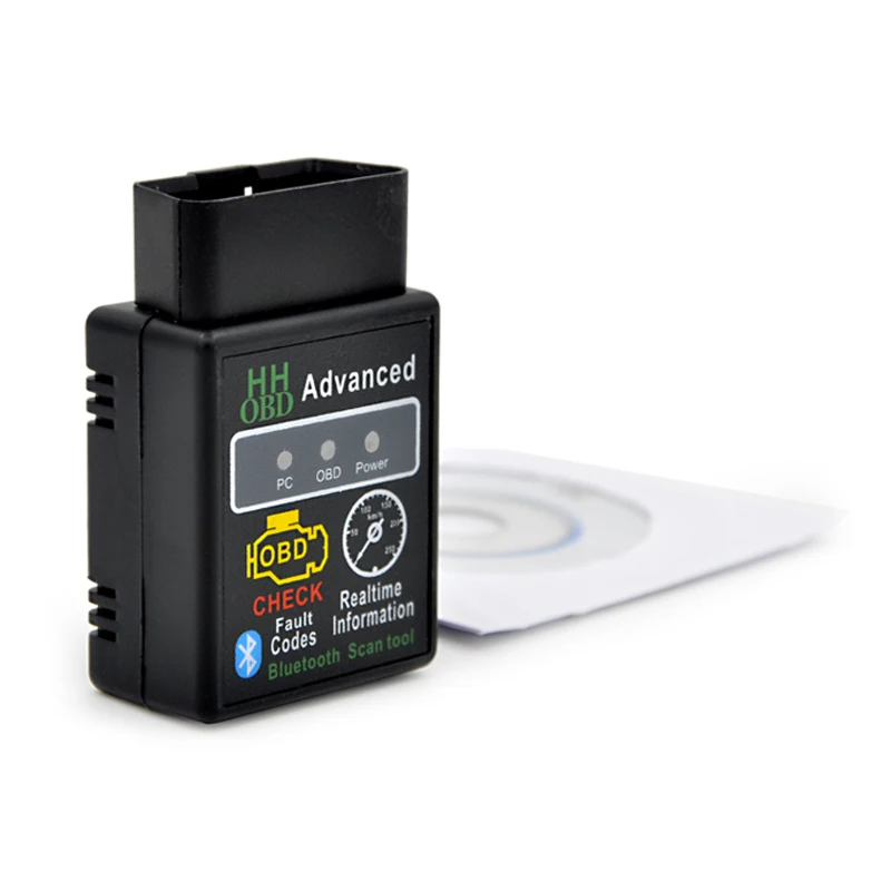 Новый Мини HHOBD ELM327 OBD2 V2.1 Bluetooth Автомобилей Диагностический Инструмент HH OBD ELM 327 OBDII