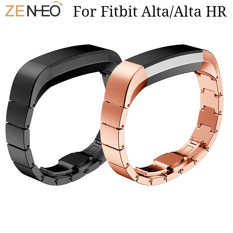 Ремешок из нержавеющей стали для часов Fitbit Alta/Alta HR сменный браслет с застежкой