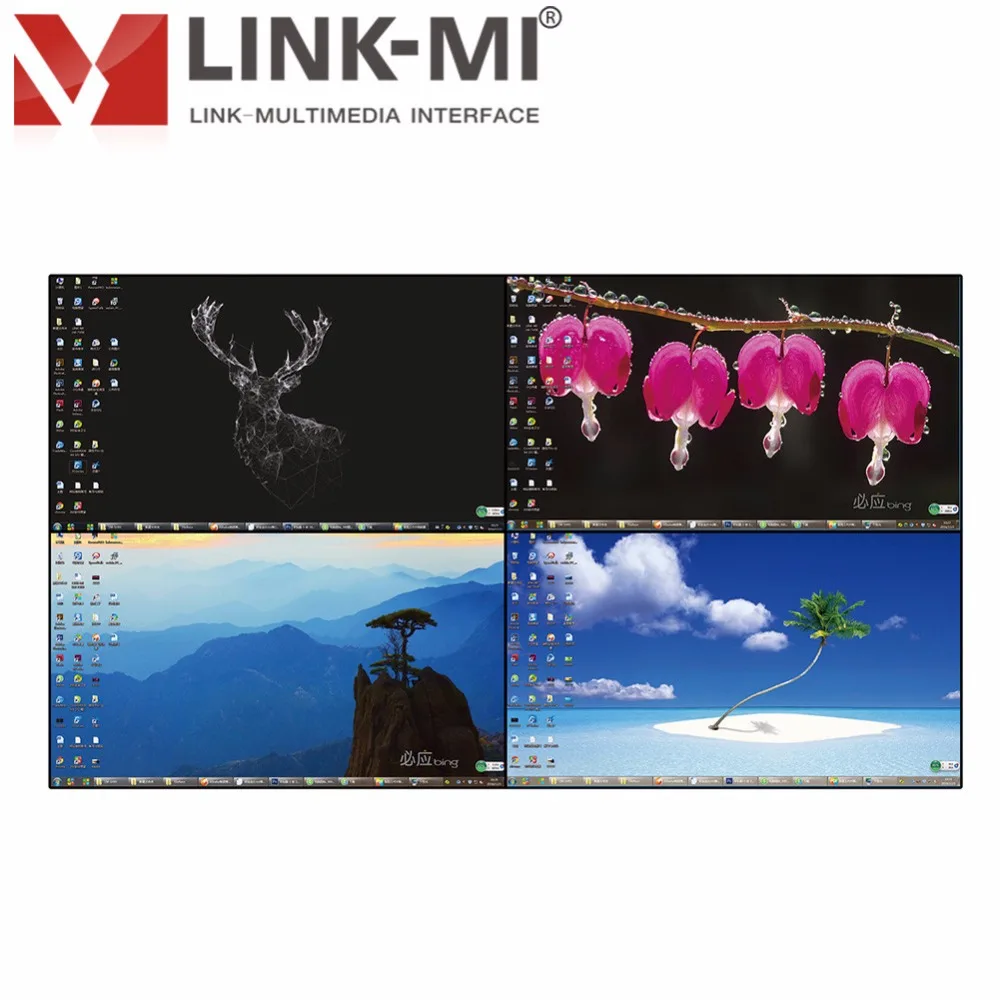 LINK-MI SD41 цифровой/аналоговый CVBS/VGA/DVI 4-канальный видео мультиплексор с сильной