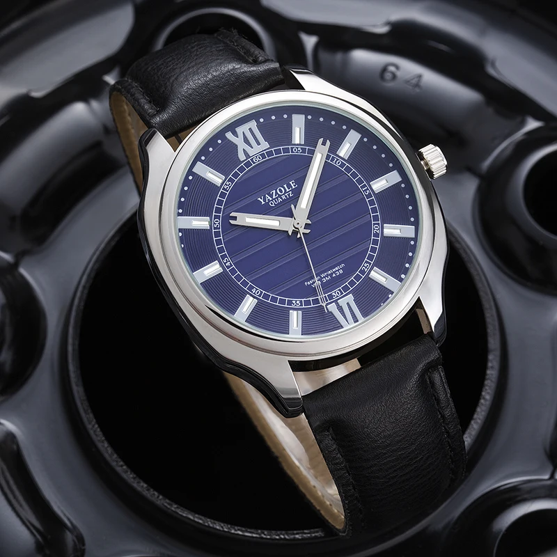 Часы reloj 2020 Yazole мужские наручные Модные деловые дизайнерские подарки для