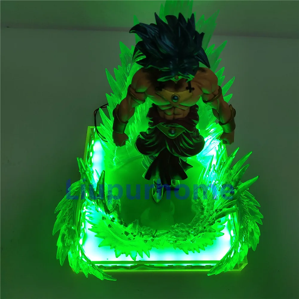 Dragon Ball Super Broly Broli зеленый эффект светодиодный сценический светильник аниме Dragon Ball лампа Goku Broly светодиодный светильник ing модель игрушка ночной Светильник