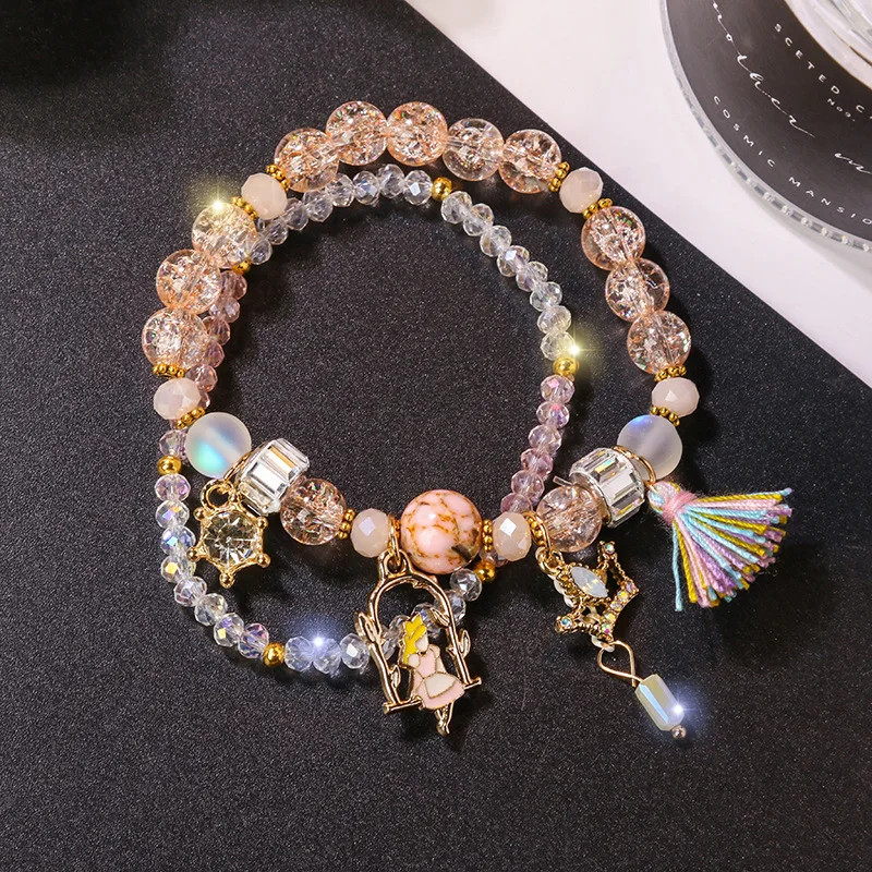 

Fashion crystal bracelet female simple sweet student Sen Department girlfriends gift bracelet bracelet hot sale