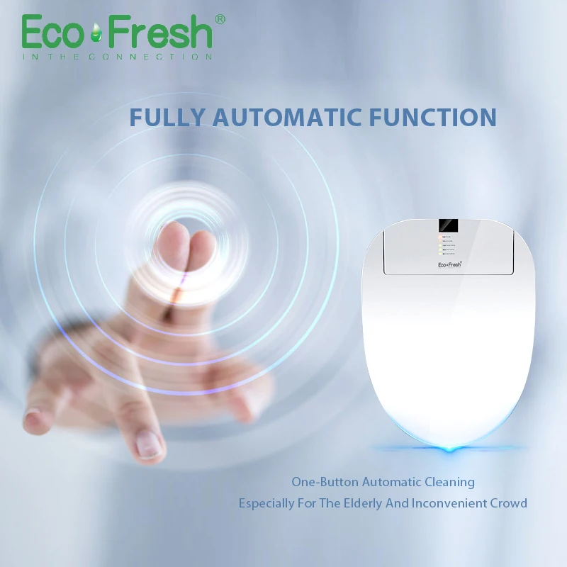 Умное сиденье для унитаза EcoFresh электрическая крышка биде тепловая Чистка сушка