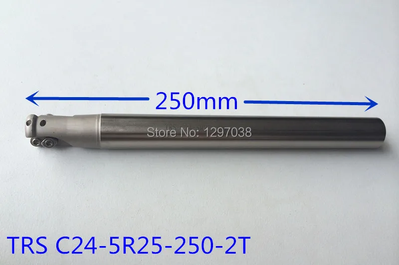 

TRS C24-5R25-250-2T Comer Rounding End Mill Cutting diameter 12mm Length 130mm TRS Round dowel end mill RDMT10T3 Inserts