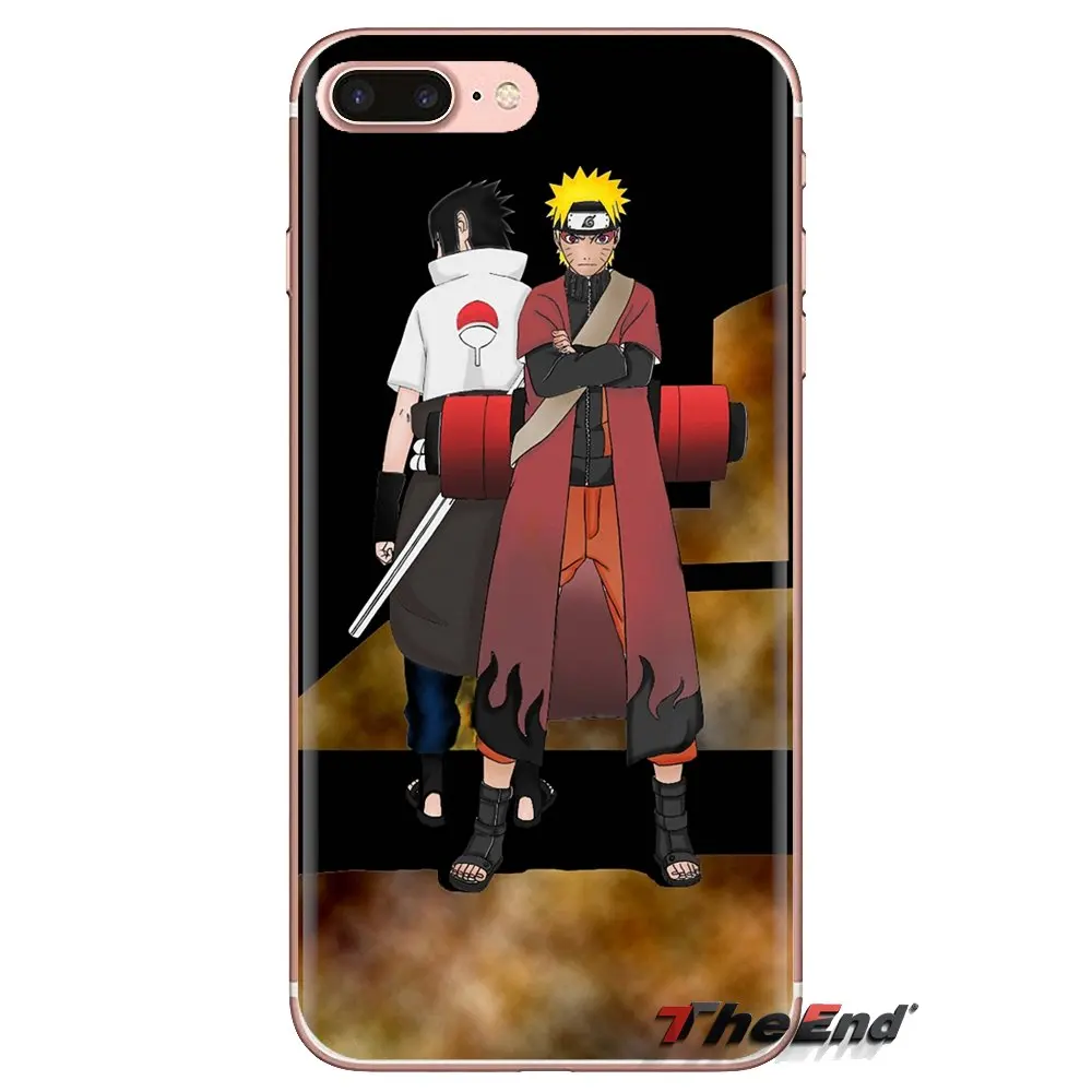 Прозрачный чехол из ТПУ для iPod Touch Apple iPhone 4 4S 5 5S SE 5C 6 6S 7 8 X XR XS Plus MAX naruto uzumaki and sasuke uchiha