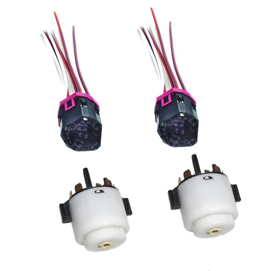 2 комплекта стартер Электрический переключатель зажигания + разъем подключения