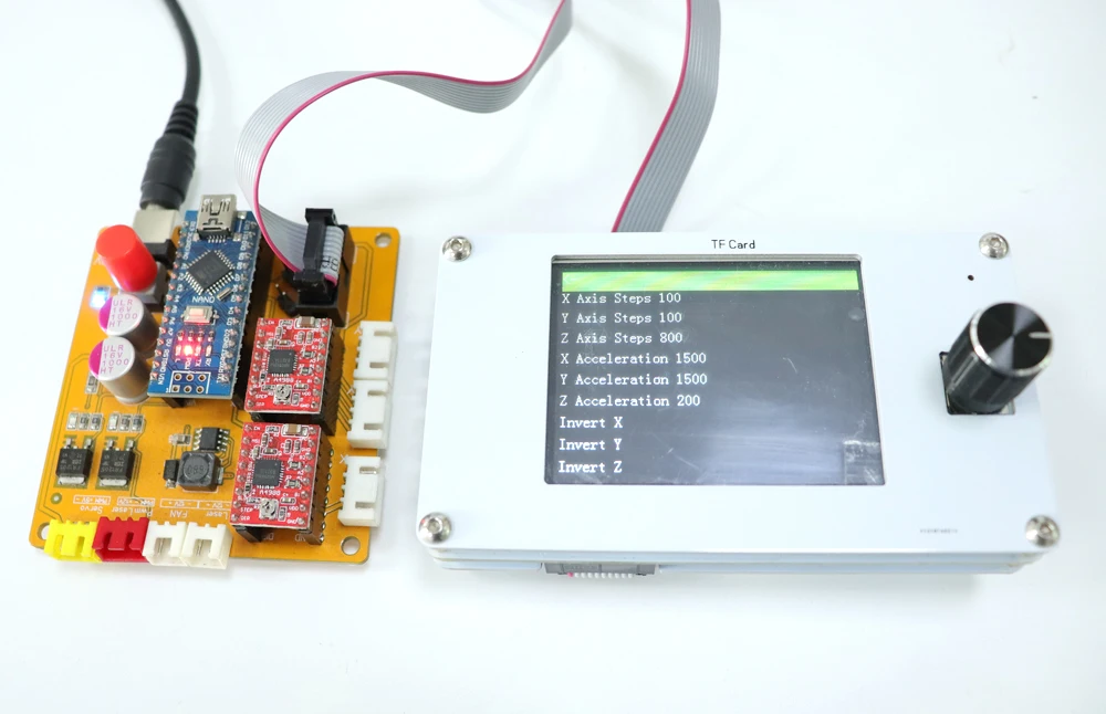 CNC офлайн USB Управление; DIY Лазерный Резак гравировальный станок аксессуары 2 оси 3 Ось управления на тонкопленочных транзисторах на тонкоплёночных транзисторах жk-панель управления