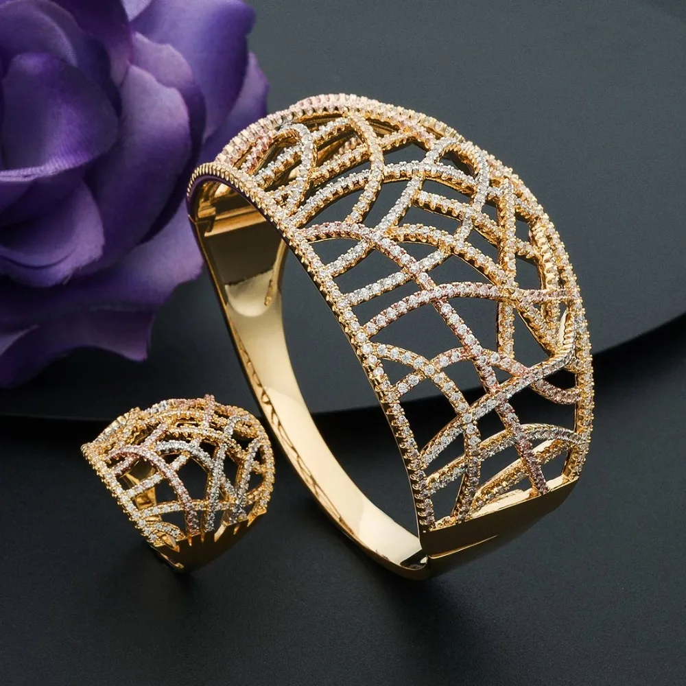 Женский браслет с кристаллами ModemAngel роскошный на запястье фианитом и