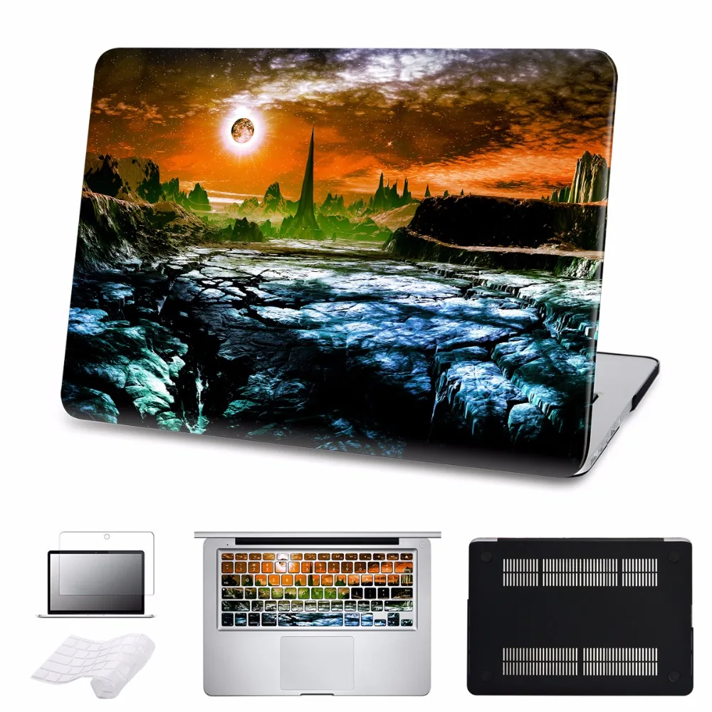 5 в 1 Комплект чехол для 2018 Новый Apple Mac Macbook Pro 15 Обложка Air 11 13 дюймов с /out Touch bar