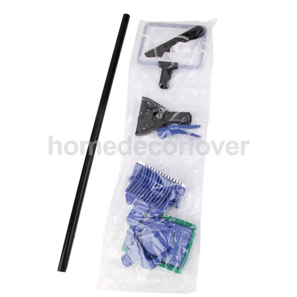 5-в-1 роскошный набор для чистки аквариума сетка щебень вилка губка скребок | Дом и