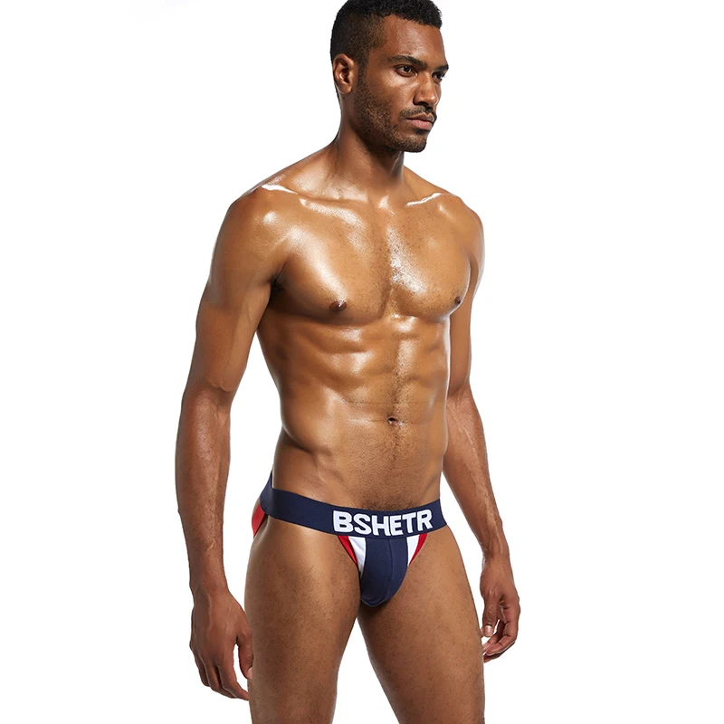 BSHETR 3 шт./лот g стринги хлопковое нижнее белье для геев мужские сексуальные