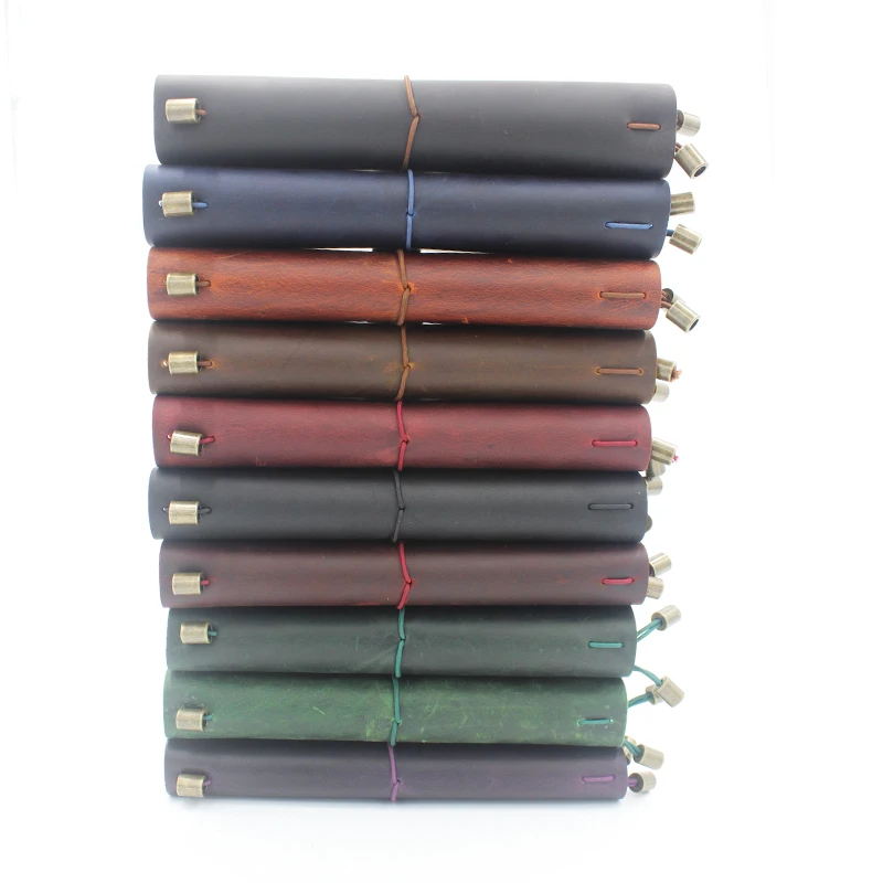 Винтажный дневник путешественника ручной работы журнал из натуральной воловьей