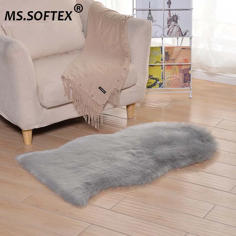 Ms. Softex овчина плюшевый искусственный мех ковер длинный шерстяной мягкий для