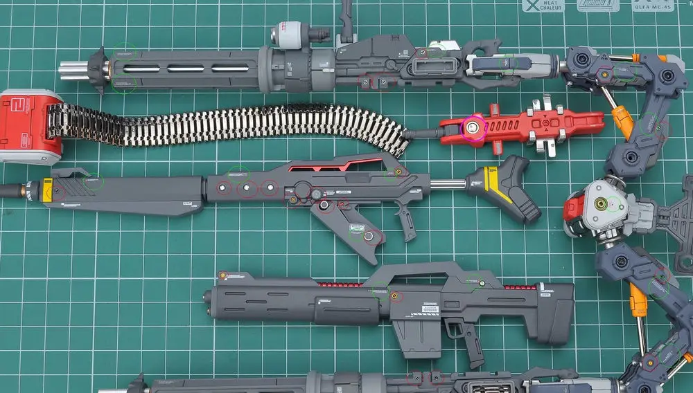Kit de actualizaci&oacute;n de modelado de piezas modificadas, calcoman&iacute;a de detalles (para 1/144 y 1/100), 1 unidad-4