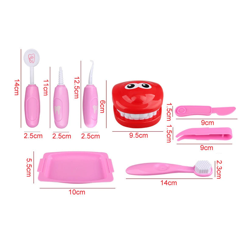 

Funny Doctor Dentist Check Teeth Model Set Medical Kit Educational Role Play Simulation PUZ Toy for Toddlers Children Play