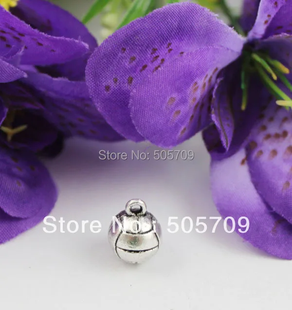 

48Pcs Tibetan silver lined ball charms A19468