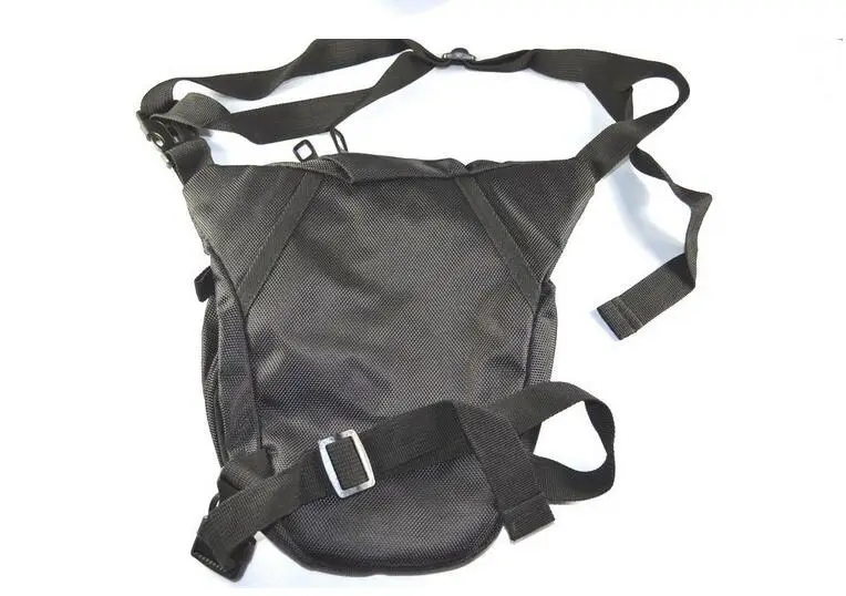 Водонепроницаемая нейлоновая поясная сумка, многофункциональные карманы, Мужская черная мотоциклетная сумка для ног, для улицы,, мотоциклетная сумка
