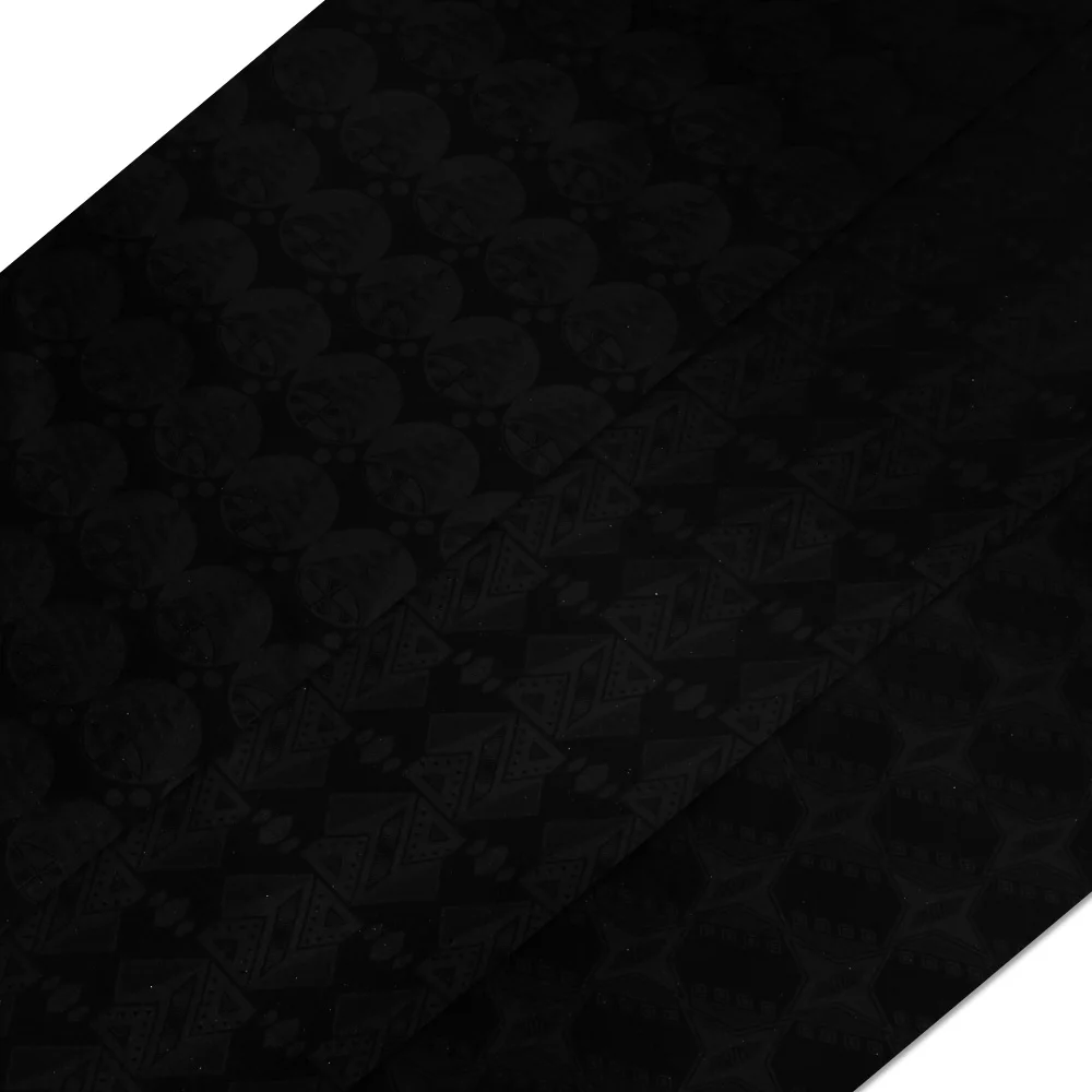 black Дизайн, несколько цветов, 10 ярдов, блестящая высококачественная ткань Bazin Riche(похожая на getzner), ткань из морской парчи Shadda - Цвет: black