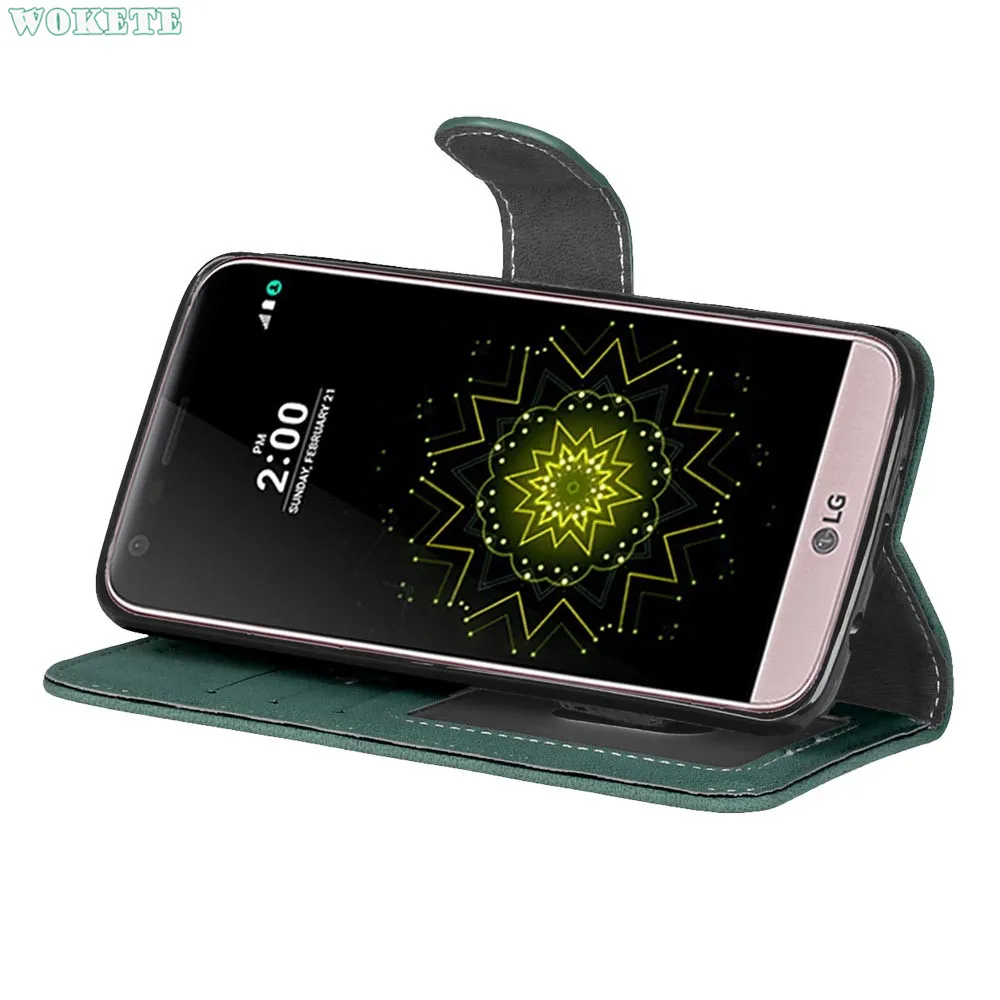 Люкс Ретро Кошелек Флип PU Кожаный Бумажник карты слоты Case с Photo Frame Обложка для Lg