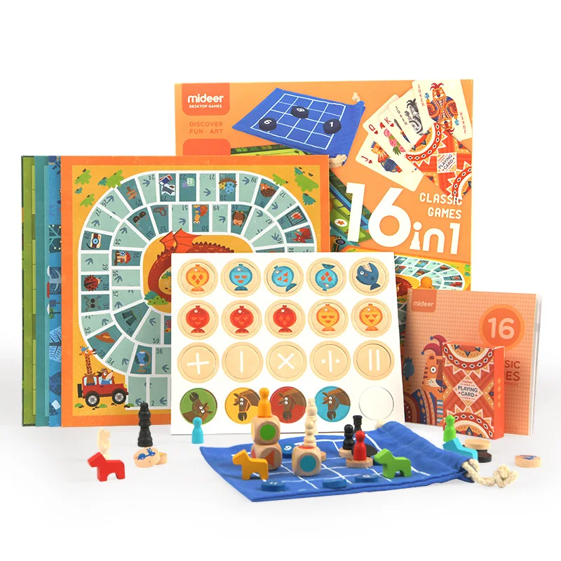 MiDeer 16 в 1 классические игры многофункциональная настольная игра для родителей и
