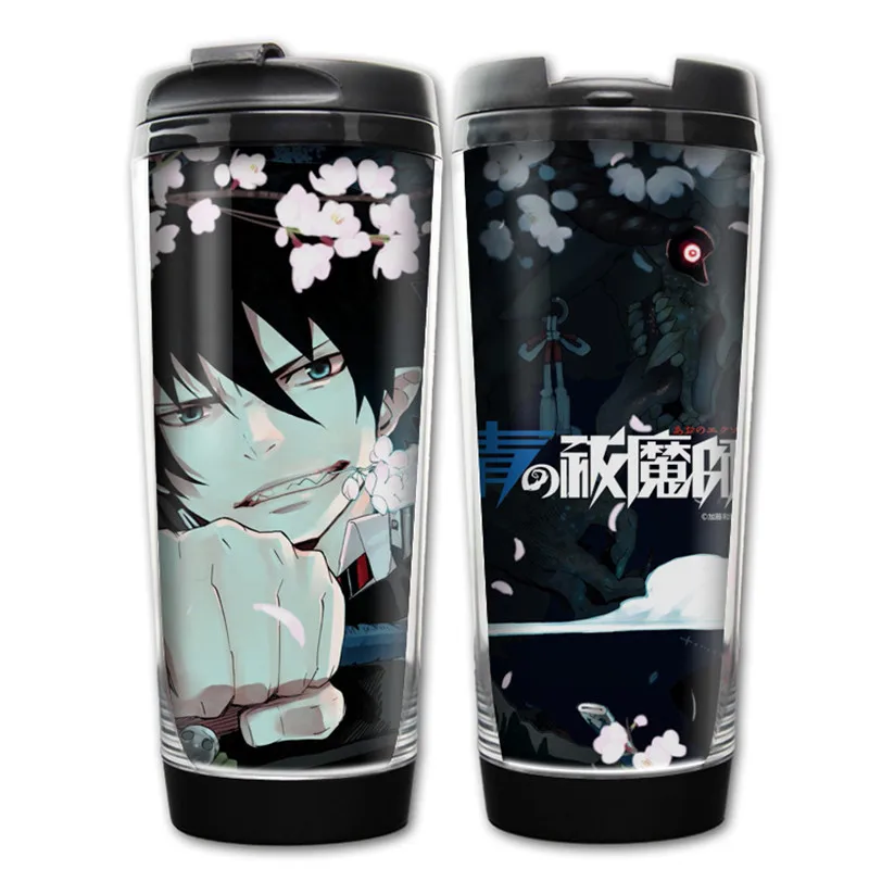 400 мл аниме Ao no Exorcist дизайнерская пластиковая бутылка для воды посуда для напитков на открытом воздухе
