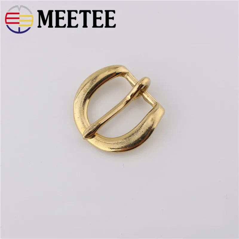 2 шт./лот чистый латунь пряжка на ремешке кожаные женские Mens pin застежка пряжкой