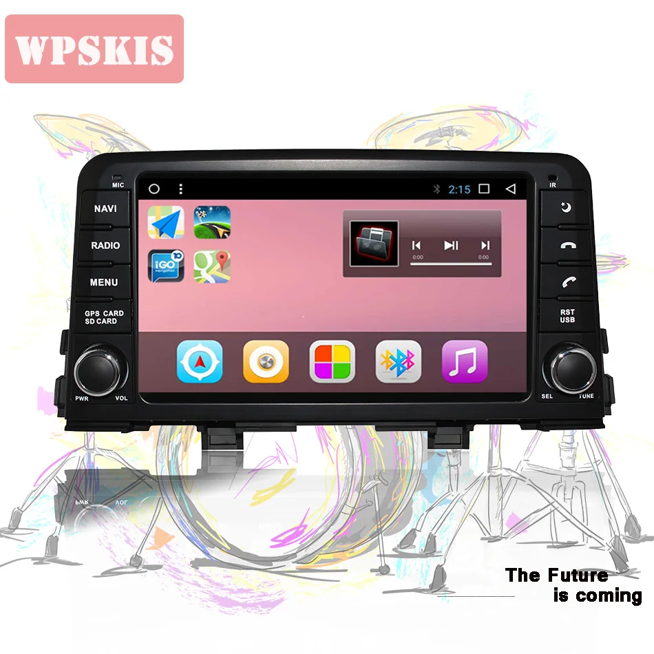 Восьмиядерный автомобильный dvd gps Android 9 0 4 Гб + 64 8 дюймов для ia Morning Picanto 2017 2018 Радио