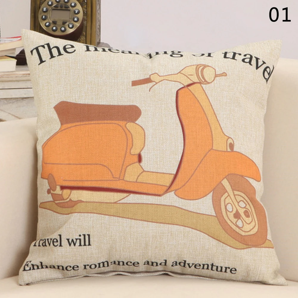 2017 Новый крутой мультфильм велосипед автобус мотоцикл из хлопчатобумажной ткани