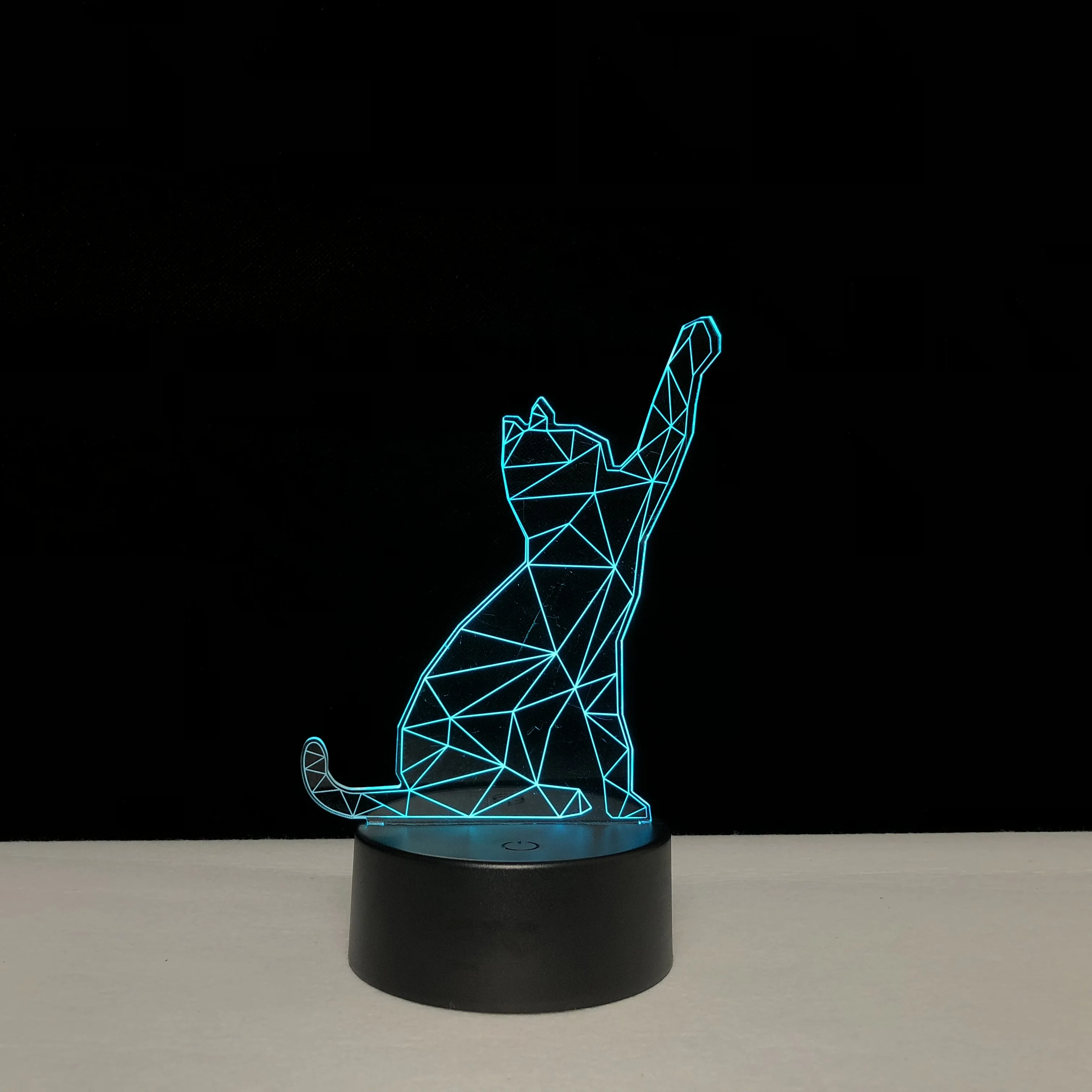 Животные Kawaii Кошка 3D освещение LED USB настроение гаджеты многоцветные детские