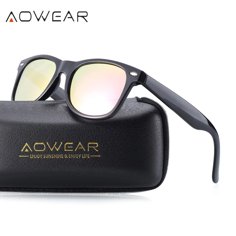 Брендовые дизайнерские Винтажные Солнцезащитные очки AOWEAR 2140 женские