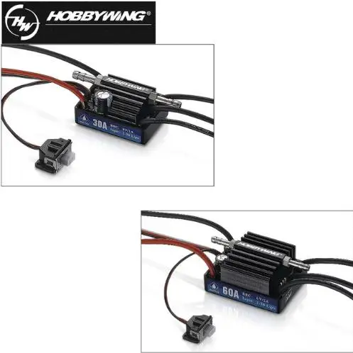 Hobbywing seaking V3 водонепроницаемый 30A/60A/120A/180A 2 6S Lipo регулятор скорости 6 в BEC