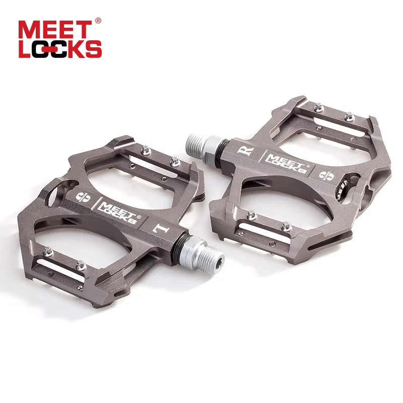 MEETLOCKS велосипедная педаль алюминиевый корпус Cr Mo CNC механический шпиндель с