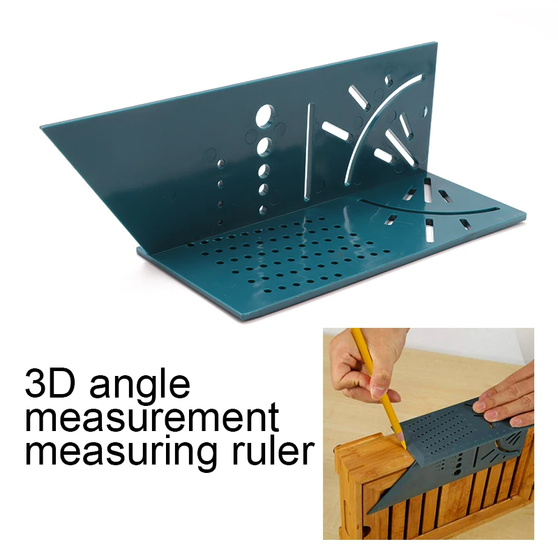 Деревообрабатывающий 3D Mitre углоизмерительный квадратный единица измерения инструмент с манометром и линейки измерительный прибор