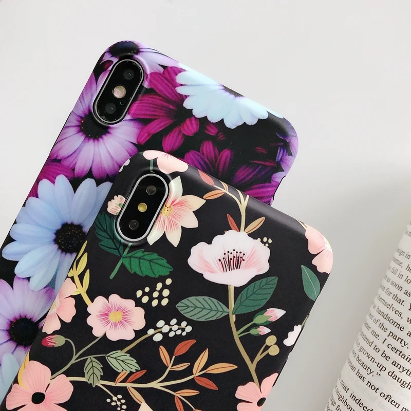 Модный чехол для iPhone X XR XS Max 6 6s 7 8 Plus мягкий из ТПУ IMD летние Чехлы в стиле ретро |