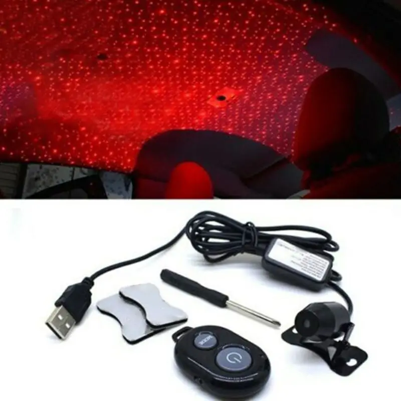 USB СВЕТОДИОДНЫЙ светильник для автомобиля атмосферная звезда DJ RGB Красочный музыкальный звуковой светильник интерьерный декоративный светильник