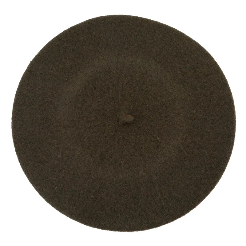 Осенне зимняя женская фетровая Шапка бини во французском стиле мягкие