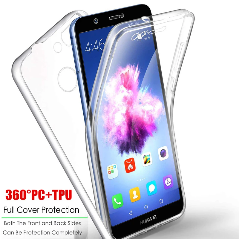 Ударопрочный чехол для телефона на 360 градусов для huawei Y5 Y6 Pro Y7 Prime Y9 P Smart Plus Z mate 10 20 Lite Nova 3 3i 4 Coque