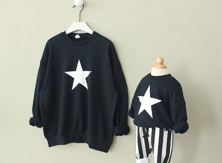 Одежда для мамы отца ребенка сына Одинаковая одежда и папы дочки осенняя Верхняя