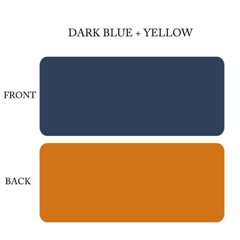 DARK BLUE and YELLOW 600X300 мм Высокое качество большой Мышь Pad двухсторонняя Искусственная кожа игровой Мышь коврик водонепроницаемое противообрастающее покрытие клавиатуры и мыши термоустойчивая круглая подставка стол - Цвет: DARK BLUE and YELLOW