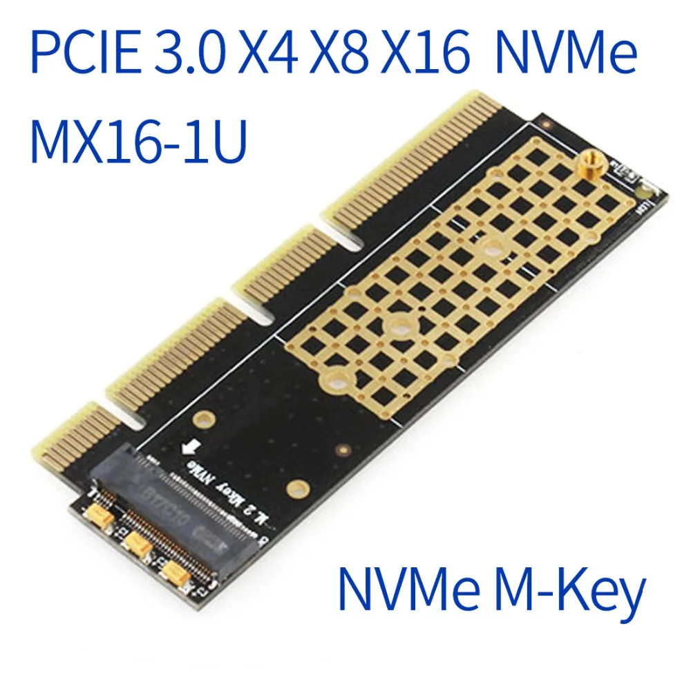 JEYI MX16 1U M.2 SSD к PCI E 3 0 X4 X8 X16 адаптер M Key интерфейсная карта Suppor Express для 2280 М. 2 полной