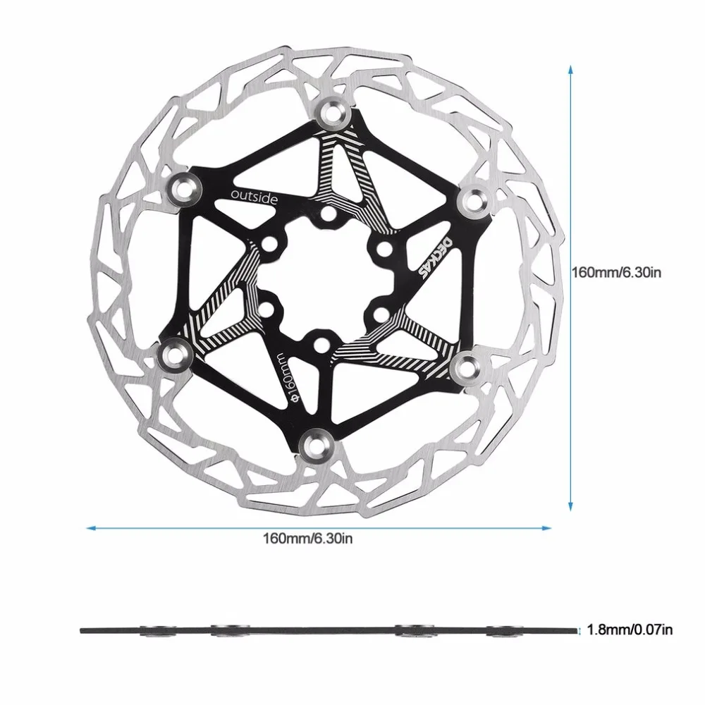 Ультра-легкий MTB горный велосипед Велоспорт тормозной диск плавающий колодки 160