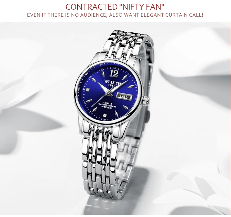 Relogio feminino, женские часы, WLISTH, роскошный бренд, для девушек, QuartzWatch, повседневные, кожаные, для девушек, под платье, часы, женские часы, Montre Femme