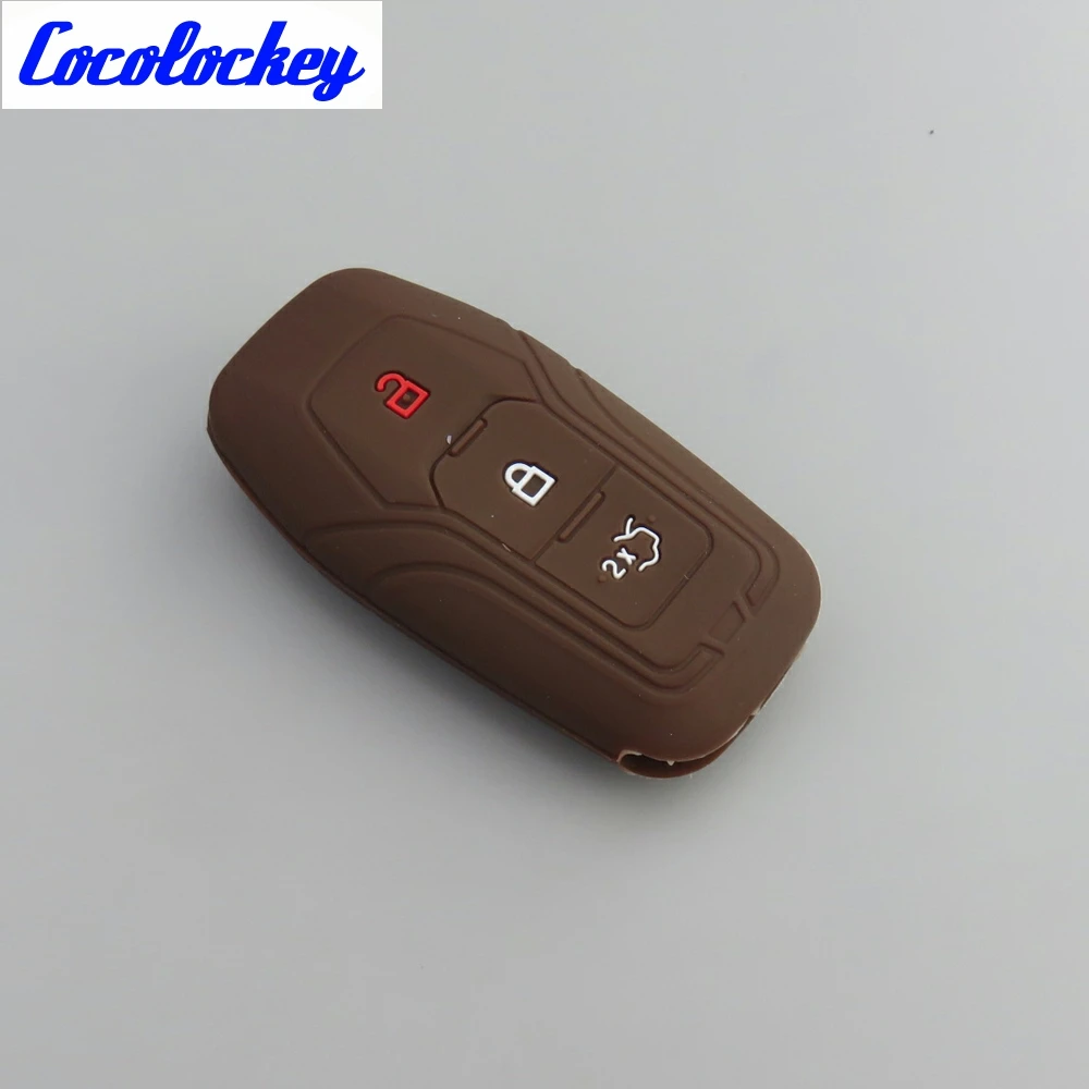 Cocolockey силиконовый чехол для автомобильного ключа FORD Mondeo Edge Smart Remote Keyless Enter Чехол